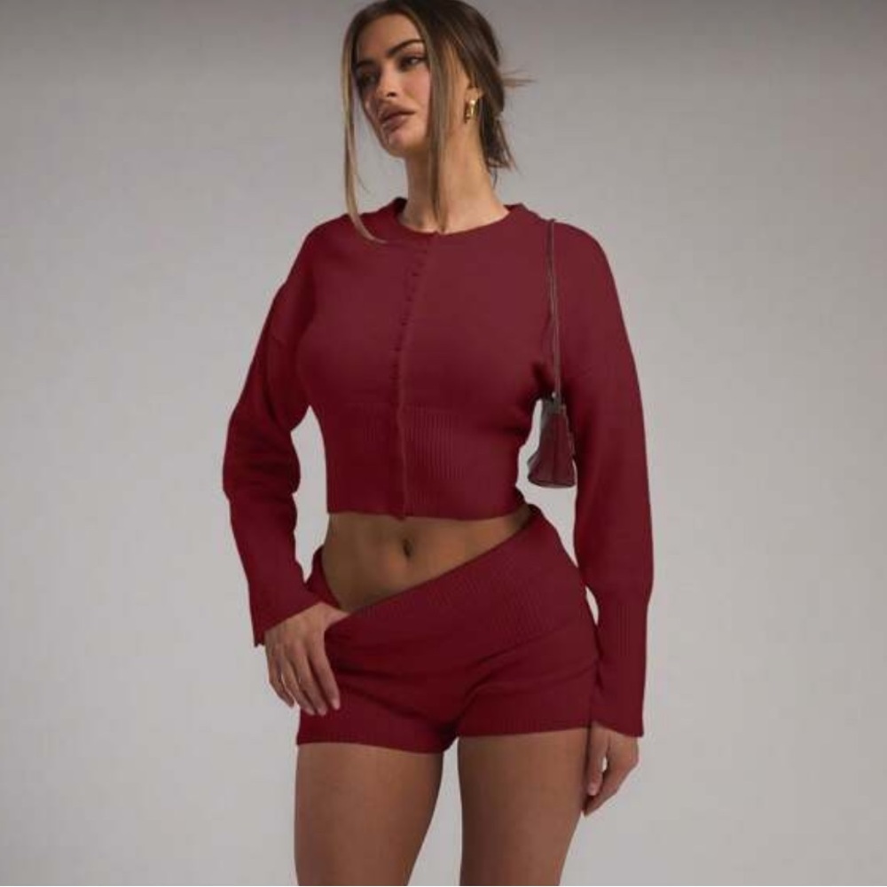 SHEIN Musera Knitted Button Cardigan